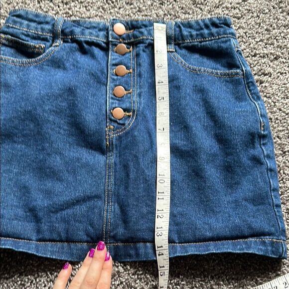 Forever 21 Blue A-line Mini Skirt - Picture 6 of 8